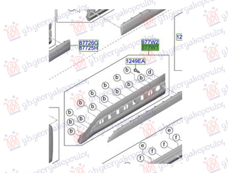 LAJSNA PREDNJIH VRATA (ORIGINALNI) KIA EV3 2024-