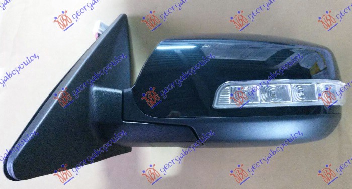 RETROVIZOR ELEKTRICNI SA GREJACEM (ELEKTRO-SKLOPIV) (MIGAVAC) (KONVEKSNO STAKLO) KIA SORENTO 2009-2012 (XM)