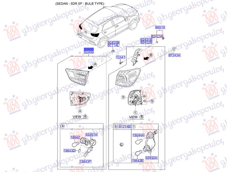STOP LAMPA UNUTRASNJA (ORIGINALNI) KIA STONIC 2017-2025 (YB)