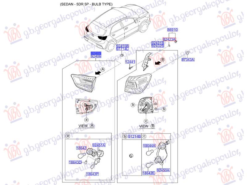 STOP LAMPA UNUTRASNJA LED (ORIGINALNI) KIA STONIC 2017-2025 (YB)