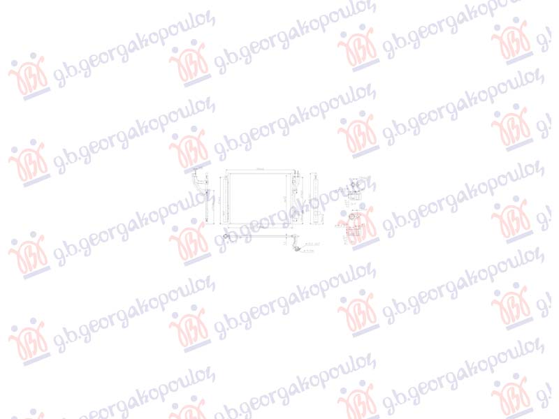 HLADNJAK KLIME 2.0 BENZIN - 1.7 DIZEL (486x393x12) (NISSENS) KIA OPTIMA 2019- (EXPORT TYPE) (JF)