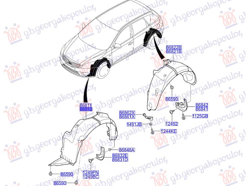 POTKRILO (ORIGINALNI) KIA CEED 3D 2010-2013 (ED)