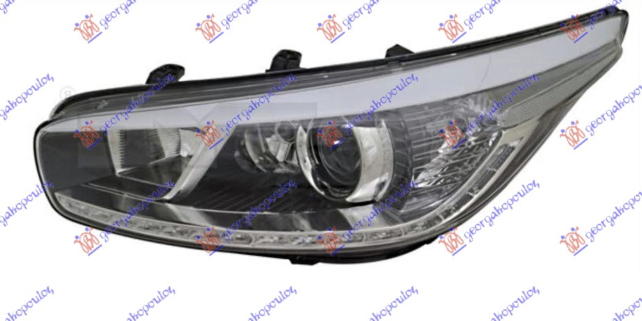 FAR ELEKTRICNI (H7/H7/H7/LED) (SA AUTOMATSKIM BOCNIM SVETLOM & DNEVNIM SVETLOM LED) (SA MOTOROM) (DEPO) KIA CEED 5D 2013-2015 (ED)