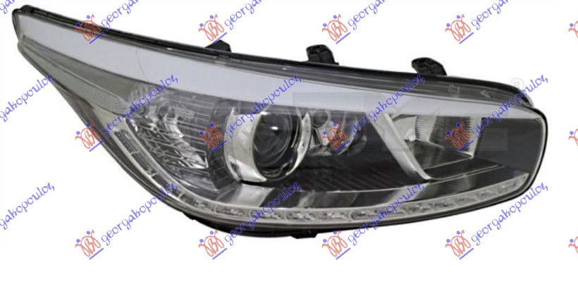 FAR ELEKTRICNI (H7/H7/H7/LED) (SA AUTOMATSKIM BOCNIM SVETLOM & DNEVNIM SVETLOM LED) (SA MOTOROM) (TYC) KIA CEED 5D 2013-2015 (ED)