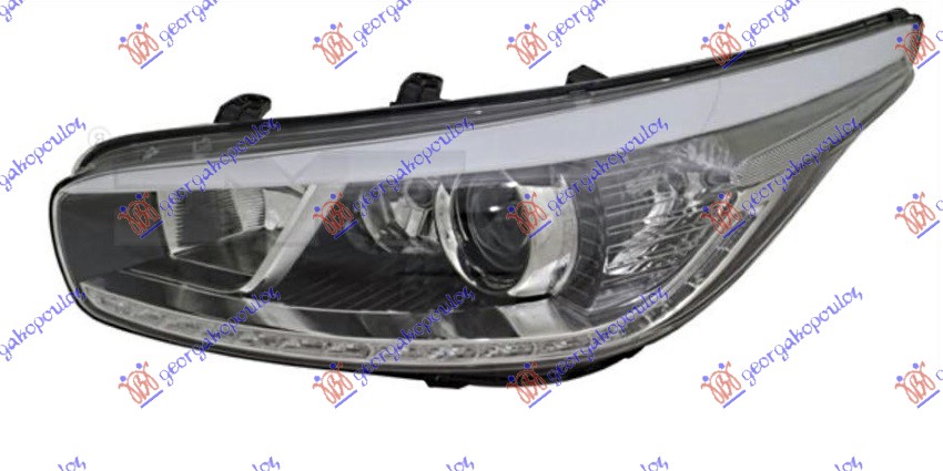 FAR ELEKTRICNI (H7/H7/H7/LED) (SA AUTOMATSKIM BOCNIM SVETLOM & DNEVNIM SVETLOM LED) (SA MOTOROM) (TYC) KIA CEED 5D 2013-2015 (ED)