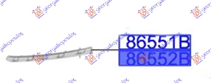 NOSAC PREDNJEG BRANIKA GORNJI PLASTICNI (ORIGINALNI) KIA CEED 2018-2021 (CD)