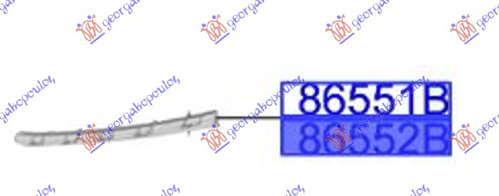 NOSAC PREDNJEG BRANIKA GORNJI PLASTICNI (ORIGINALNI) KIA CEED 2018-2021 (CD)