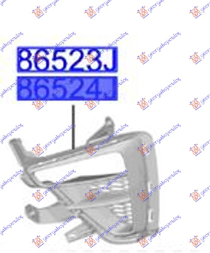 RESETKA PREDNJEG BRANIKA MAT-CRNA (SA MAGLENKOM) (ORIGINALNI) KIA CEED 2018-2021 (CD)