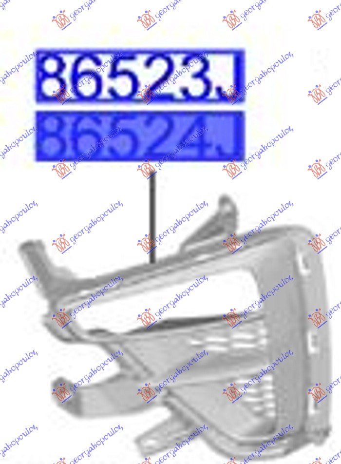 RESETKA PREDNJEG BRANIKA MAT-CRNA (SA MAGLENKOM) (ORIGINALNI) KIA CEED 2018-2021 (CD)
