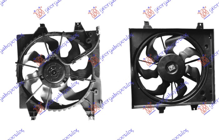 VENTILATOR KOMPLET (1.0 BENZIN) KIA PICANTO 2017-2024 (JA)