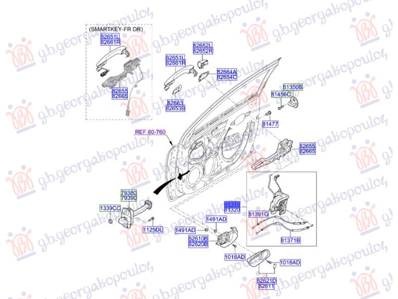 BRAVA PREDNJIH VRATA ELEKTRICNA (4 PIN) KIA PICANTO 2017-2024 (JA)