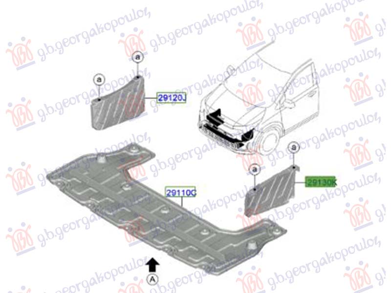 ZASTITA MOTORA PLASTICNA (ORIGINALNI) KIA PICANTO 2024- (JA)