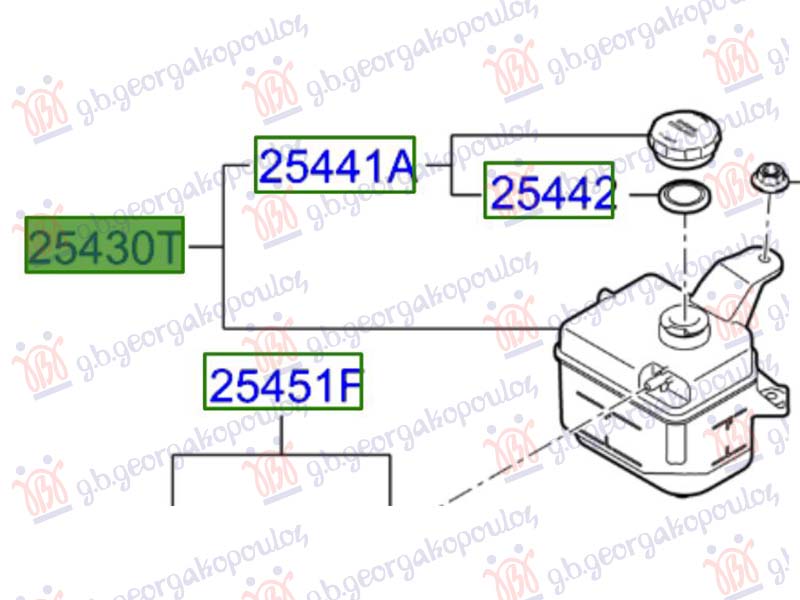 POSUDA ZA ANTIFRIZ (ORIGINALNI) KIA PICANTO 2017-2024 (JA)