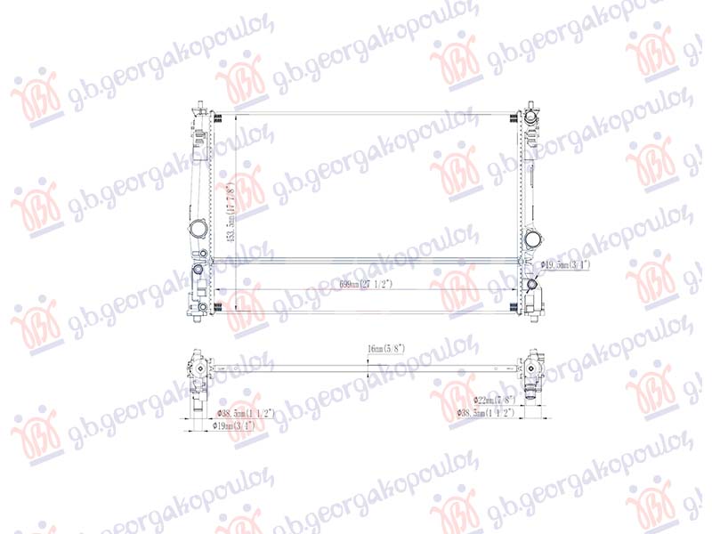 HLADNJKA MOTORA 2.5 BENZIN/HIBRID B (CEV U SREDINI) (700x465) TOYOTA RAV 4 2019-2025 (XA50/A5/H5)