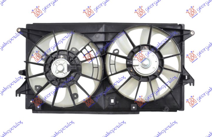 VENTILATOR (DUPLI) KOMPLET (1.8/2.0 BENZIN) MAZDA 5 2010-2015 (CW)