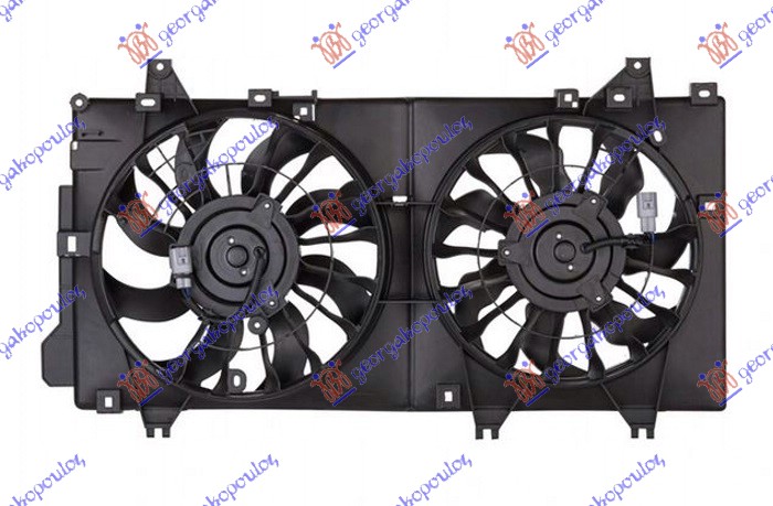 VENTILATOR (DUPLI) KOMPLET (BENZIN) (2+2 PIN) MAZDA 3 SDN-H/B 2013-2016 (BM/BN)