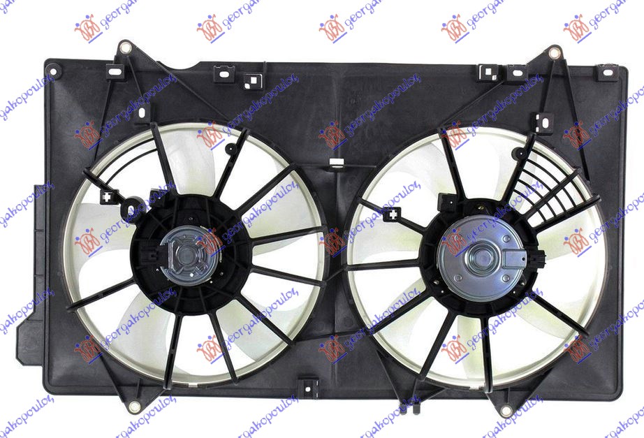 VENTILATOR KOMPLET (2.0 BENZIN) (335/335mm) (2+2 PIN) MAZDA CX5 2011-2017 (KE/GH/KF)