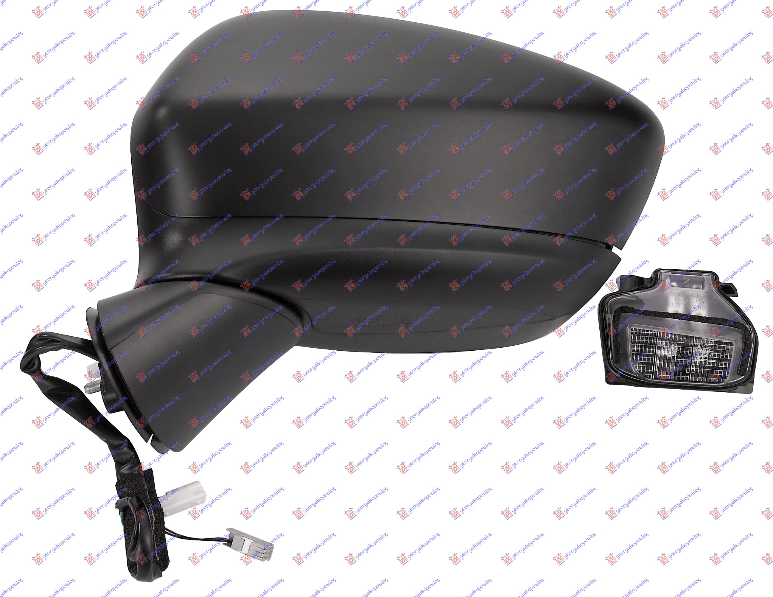 RETROVIZOR ELEKTRICNI SA GREJACEM PM (ELEKTRO-SKLOPIV) (MIGAVAC) -2015 (A KVALITET) (ASFERICNO STAKLO) MAZDA CX5 2011-2017 (KE/GH/KF)