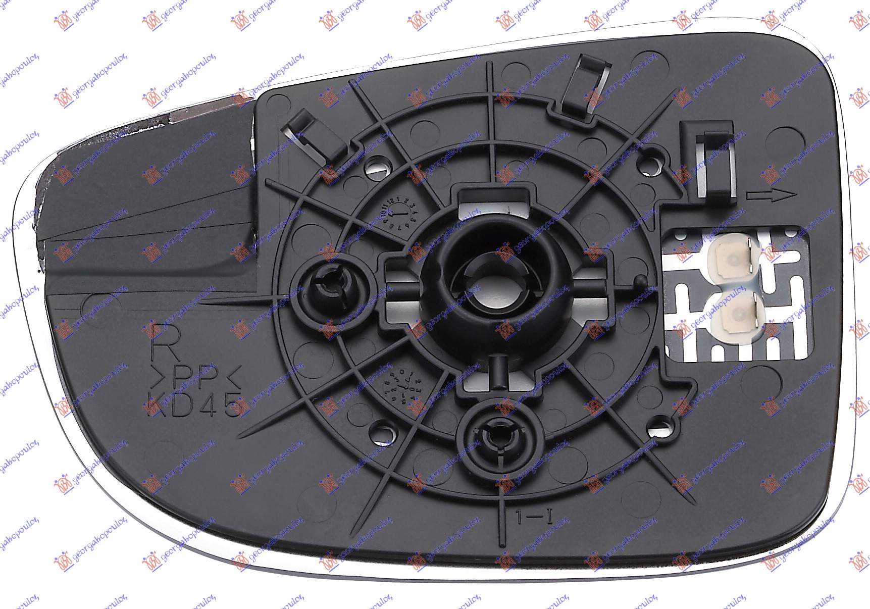 STAKLO RETROVIZORA SA GREJACEM -2015 (KONVEKSNO) MAZDA CX5 2011-2017 (KE/GH/KF)