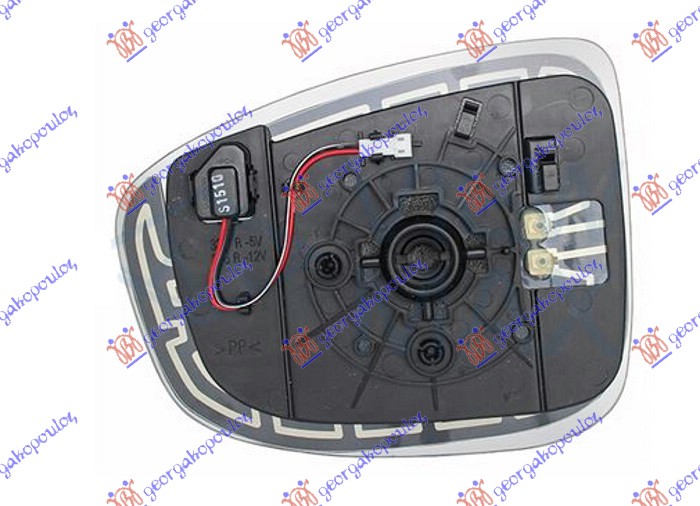 STAKLO RETROVIZORA SA GREJACEM (MRTAV UGAO) -2015 (KONVEKSNO) MAZDA CX5 2011-2017 (KE/GH/KF)