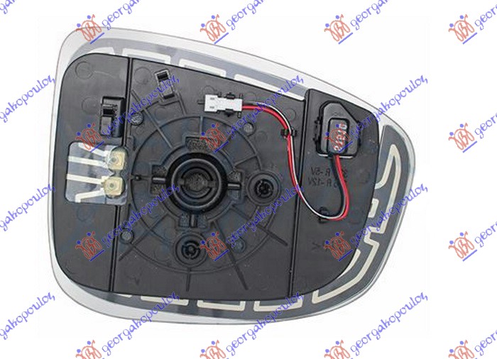 STAKLO RETROVIZORA SA GREJACEM (MRTAV UGAO) -2015 (ASFERICNO) MAZDA CX5 2011-2017 (KE/GH/KF)