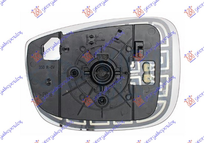 STAKLO RETROVIZORA SA GREJACEM (KONVEKSNO) MAZDA CX5 2017-2022 (KF)