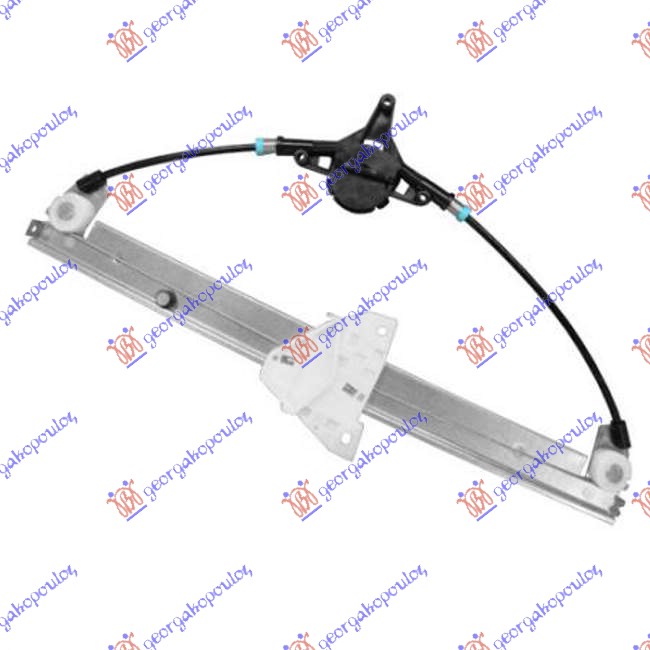 PODIZAC ZADNJEG PROZORA ELEKTRICNI (BEZ MOTORA) MAZDA 2 2014-2020 (DL/DJ)