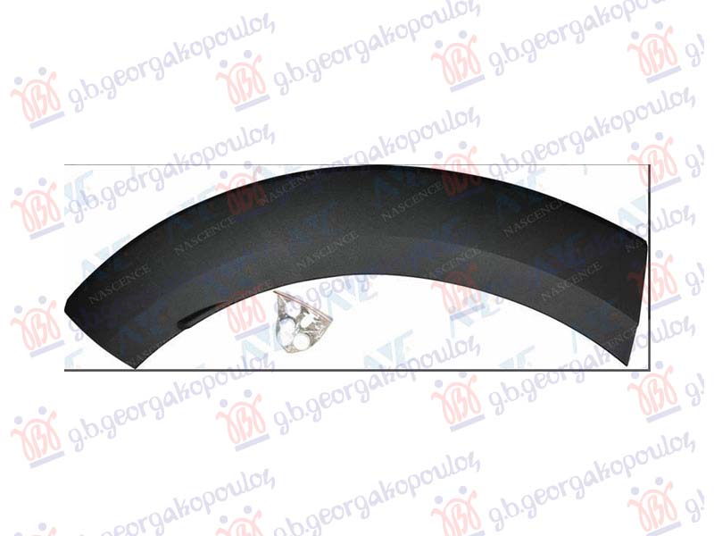 RUB PLASTICNI ZADNJEG BLATOBRANA CRNI MAZDA CX3 2015-2019 (DK)