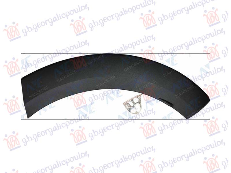 RUB PLASTICNI ZADNJEG BLATOBRANA CRNI MAZDA CX3 2015-2019 (DK)