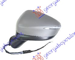 RETROVIZOR ELEKTRICNI SA GREJACEM PM (ELEKTRO-SKLOPIV) (MIGAVAC) (8 PIN) (A KVALITET) (ASFERICNO STAKLO) MAZDA CX3 2015-2019 (DK)