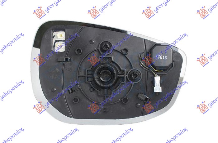 STAKLO RETROVIZORA SA GREJACEM (MRTAV UGAO) (ASFERICNO) MAZDA CX30 2019-  (DM/DT/ED)