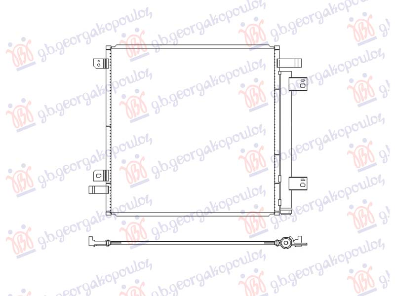 HLADNJAK KLIME 3.3 DIZEL/HIBRID MAZDA CX60 od 2022 (548x541) (KOYO) (KH)