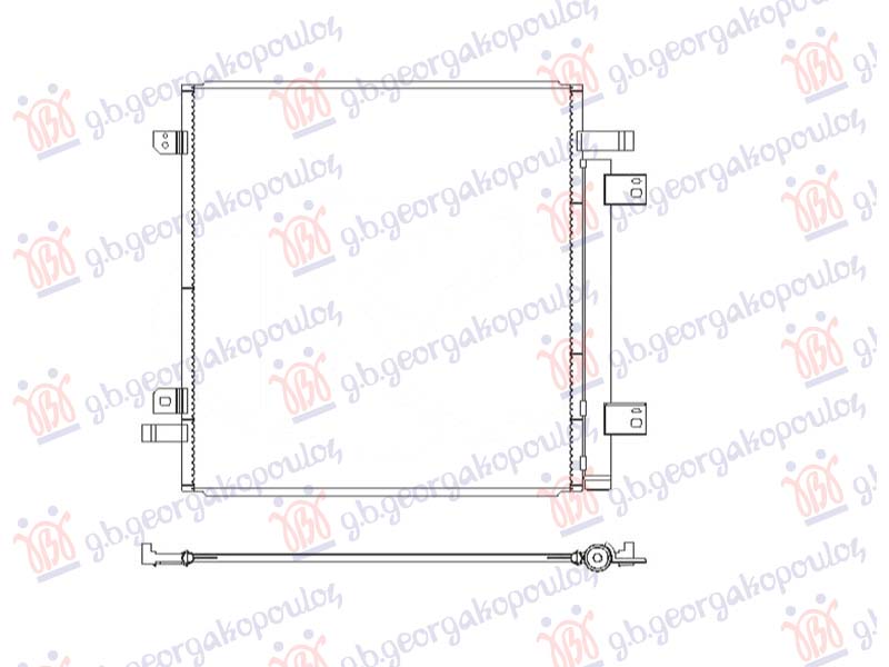 HLADNJKA KLIME 2.5 BENZIN - 3.3 DIZEL MAZDA CX60 od 2022 (548x568) (KOYO) (KH)
