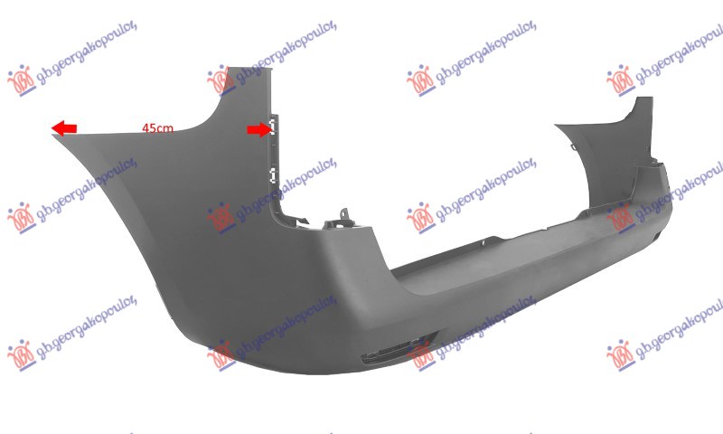 ZADNJI BRANIK SIVI MERCEDES VITO 2015- (W447)