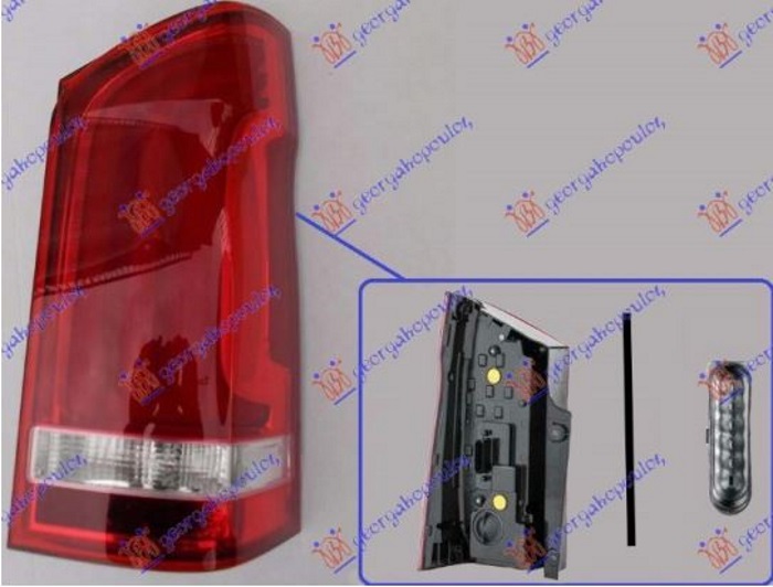 STOP LAMPA (JEDNA VRATA) LED (DEPO) MERCEDES VITO 2015- (W447)