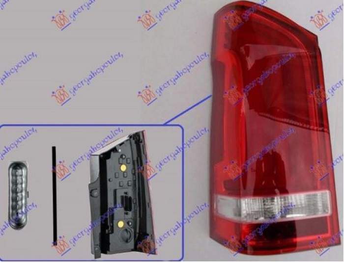 STOP LAMPA (JEDNA VRATA) LED (DEPO) MERCEDES VITO 2015- (W447)