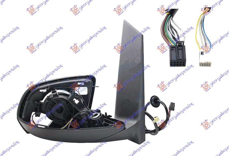 RETROVIZOR (SAMO KUCISTE) ELEKTRICNI SA GREJACEM (ELEKTRO-SKLOPIV) (SVETLO) (MRTAV UGAO) (16 PIN) (A KVALITET) MERCEDES VITO 2015- (W447)