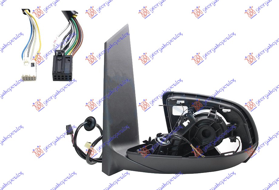 RETROVIZOR (SAMO KUCISTE) ELEKTRICNI SA GREJACEM (ELEKTRO-SKLOPIV) (SVETLO) (MRTAV UGAO) (16 PIN) (A KVALITET) MERCEDES VITO 2015- (W447)