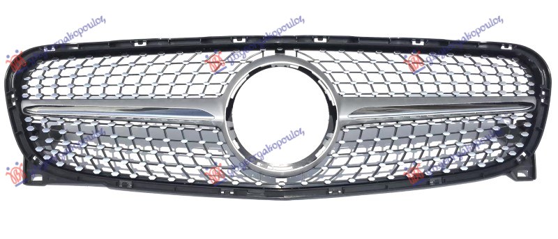 PVC MASKA SREBRNA LAJSNA (DIAMONT TIP) MERCEDES GLA 2014-2017 (X156)