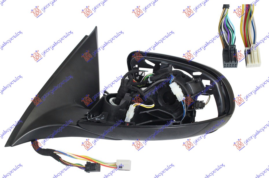 RETROVIZOR (SAMO KUCISTE) ELEKTRICNI SA GREJACEM (ELEKTRO-SKLOPIV) (MEMORIJA) (SVETLO) (MRTAV UGAO) (18 PIN) MERCEDES GLC 2015-2020 (X253/C253)