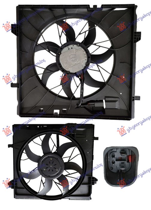 VENTILATOR KOMPLET 2.2/3.0/3.5/4.7/5.5 MERCEDES ML od 2011 (W166)