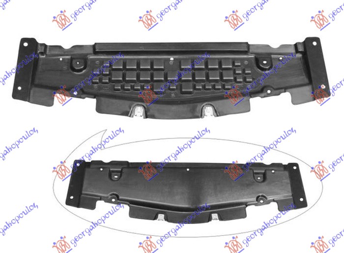 ZASTITA MOTORA PREDNJA (DIZEL) PLASTICNA MERCEDES GLE COUPE 2015-2019 (C292)