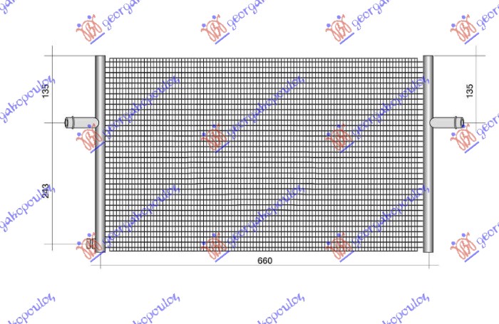 HLADNJAK MOTORA DODATNI 2.0 BENZIN (388x640) MERCEDES A CLASS 2015-2018 (W176)