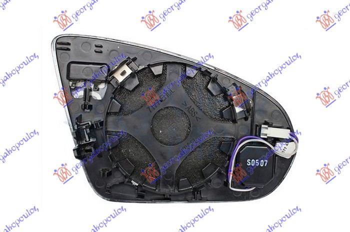 STAKLO RETROVIZORA SA GREJACEM (MRTAV UGAO) (ASFERICNO) MERCEDES CLA 2019-2023 (C118/X118)