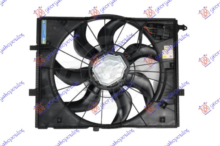 VENTILATOR KOMPLET (BENZIN/DIZEL HIBRID) (600W) MERCEDES S CLASS 2013-2017 (W222)