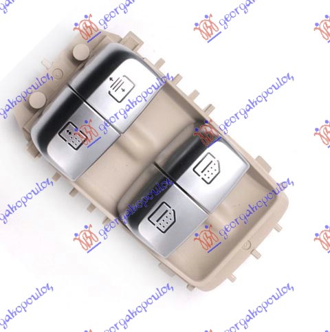 PREKIDAC U ZADNJIM VRATIMA L=D (KREM NOSAC/SREBRNI TASTER) (ZAVESICA I PANORAMSKI KROV) (BELO SVETLO) (3 PIN) MERCEDES S CLASS 2013-2017 (W222)