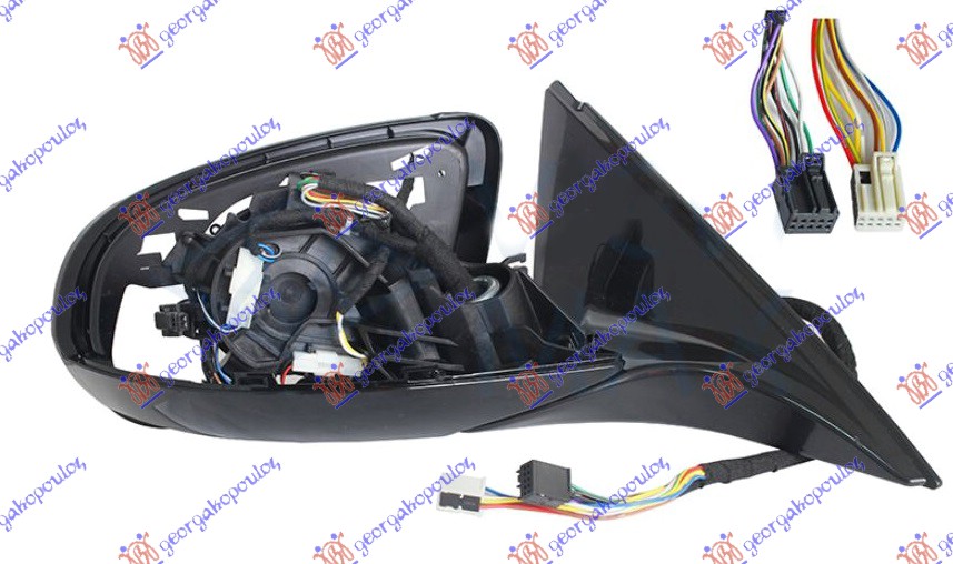 RETROVIZOR (SAMO KUCISTE) ELEKTRICNI SA GREJACEM (ELEKTRO-SKLOPIV) (SVETLO) (MEMORIJA) (14 PIN) (A KVALITET) MERCEDES S CLASS 2017-2020 (W222)