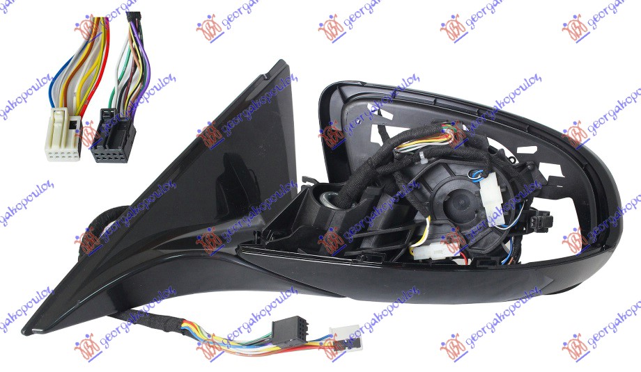 RETROVIZOR (SAMO KUCISTE) ELEKTRICNI SA GREJACEM (ELEKTRO-SKLOPIV) (SVETLO) (MEMORIJA) (MRTAV UGAO) (16 PIN) (A KVAL) MERCEDES S CLASS 2017-2020 (W222)