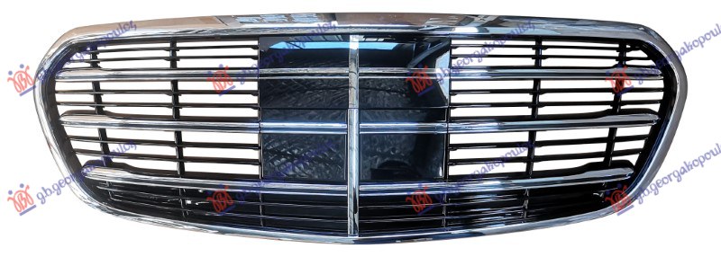 PVC MASKA HROM/CRNA (HROM OKVIR) (AMG) MERCEDES S CLASS 2020- (W223)