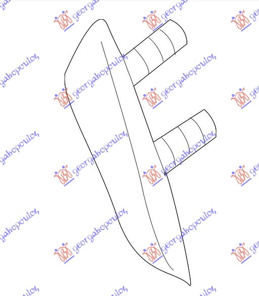 POKLOPAC KUKE PREDNJEG BRANIKA (CLA45 AMG) MERCEDES CLA 2016-2019 (117)